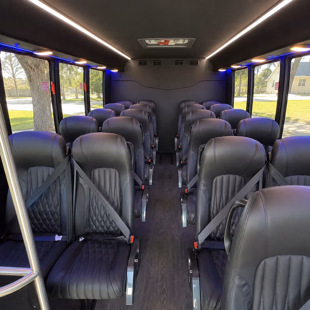 28 passenger minibus inside