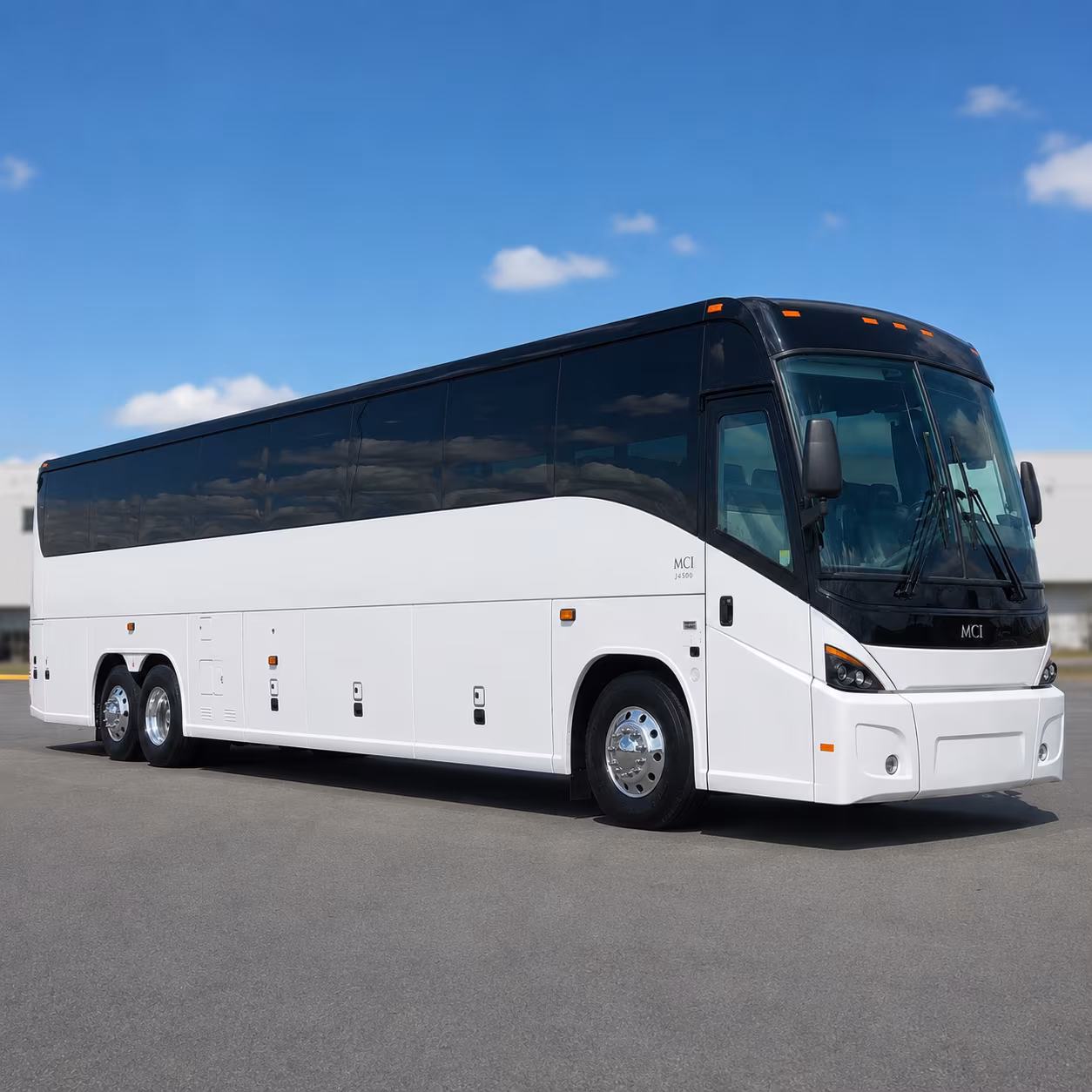 charter bus service for flight groups and airline personnel at lch