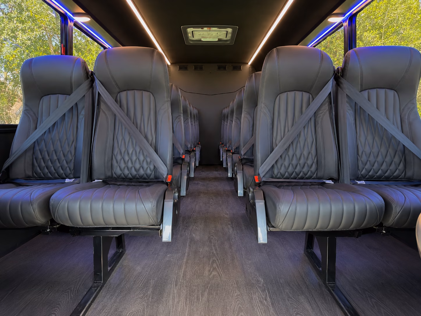 lake charles 15 passenger minibus interior