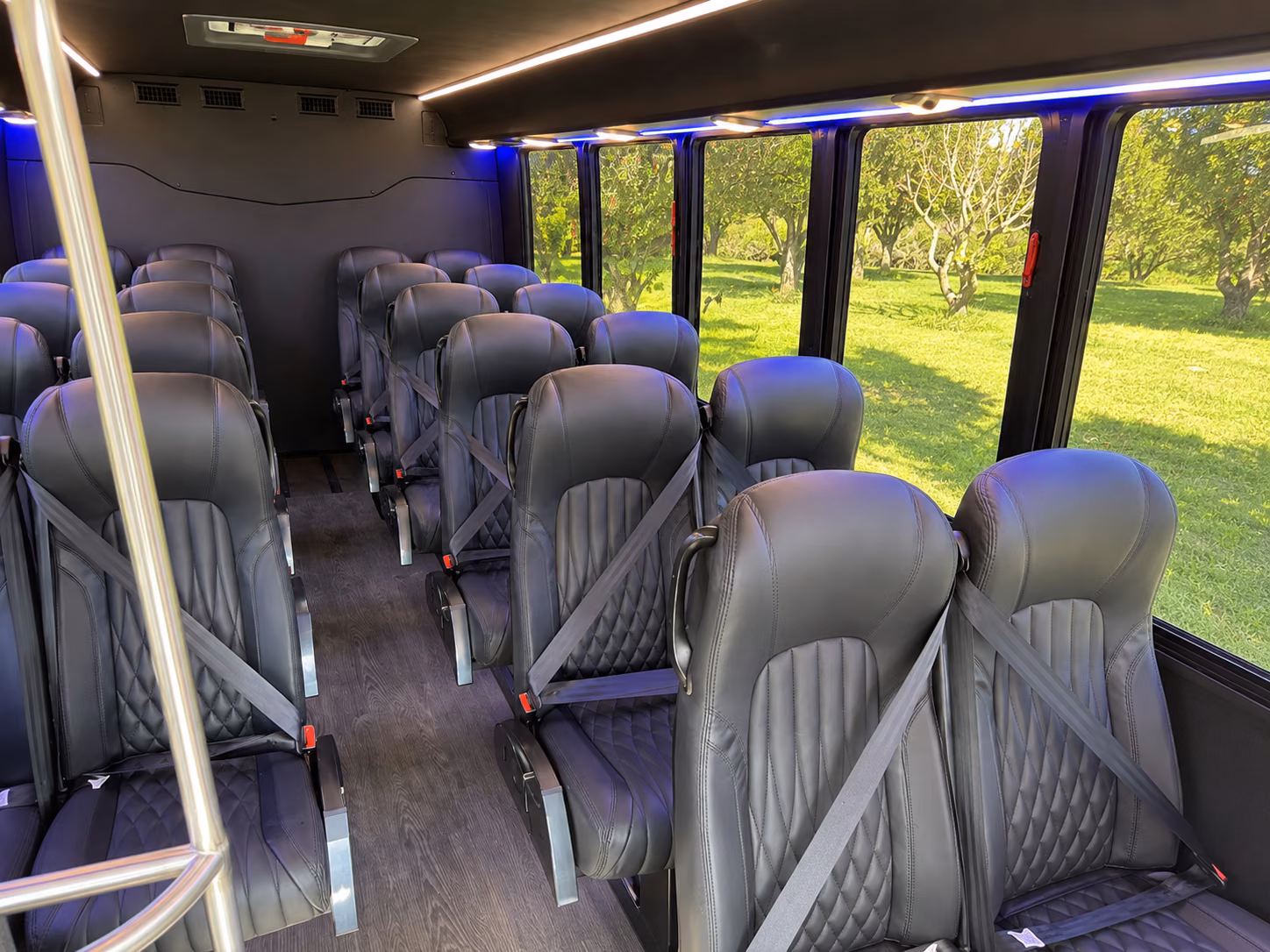 lake charles 18 passenger minibus interior