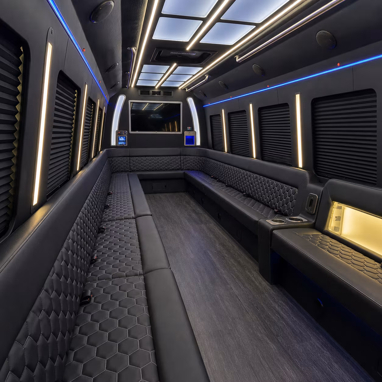 lake charles party bus inside