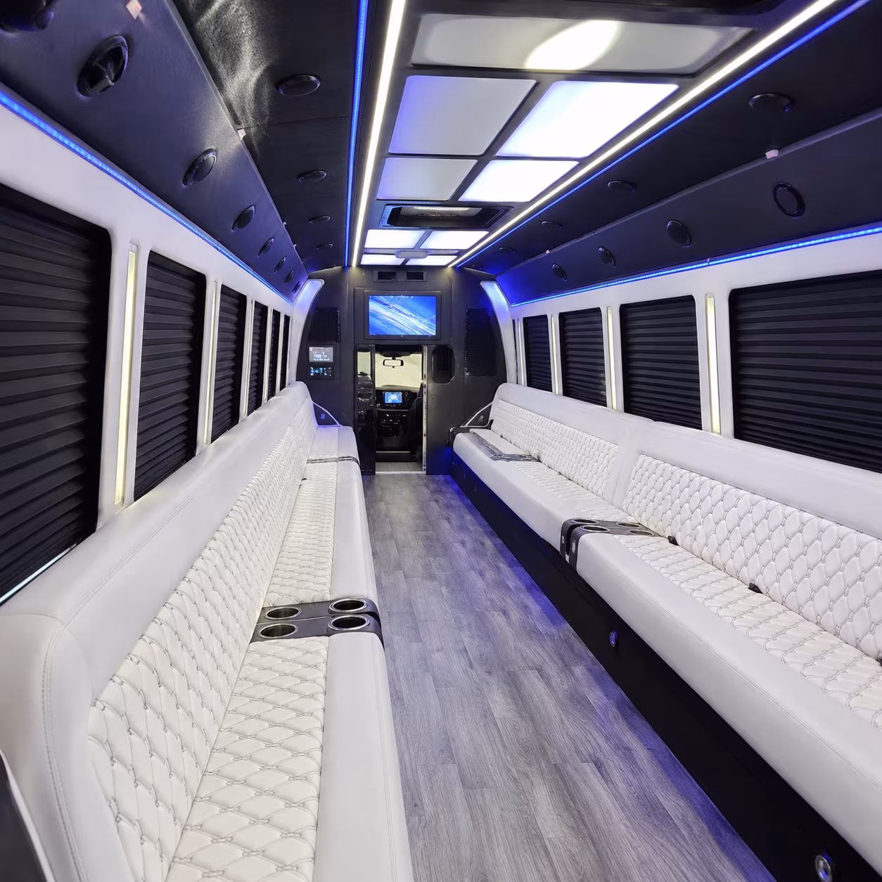 lake charles party bus interior