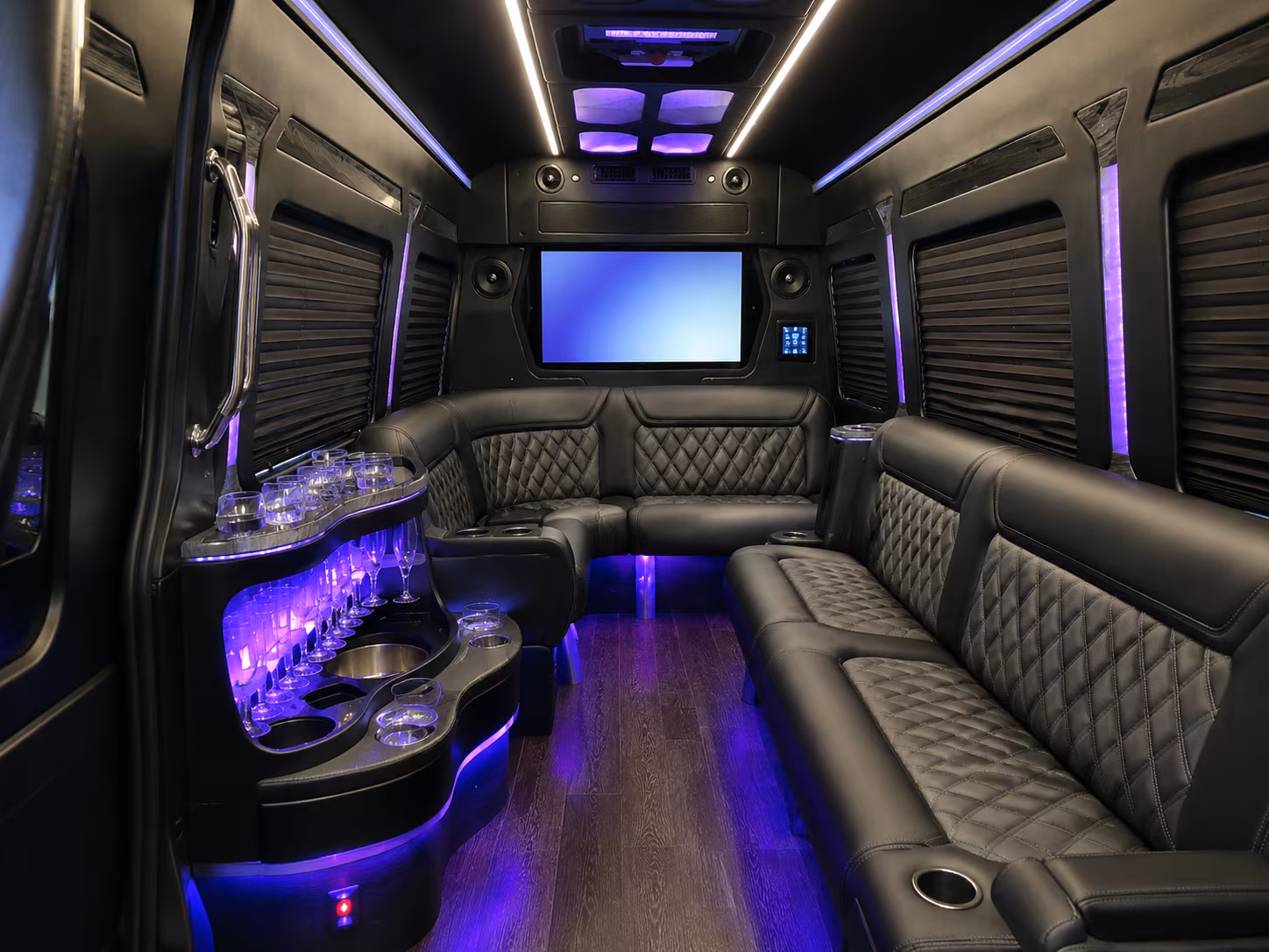lake charles sprinter limousine interior